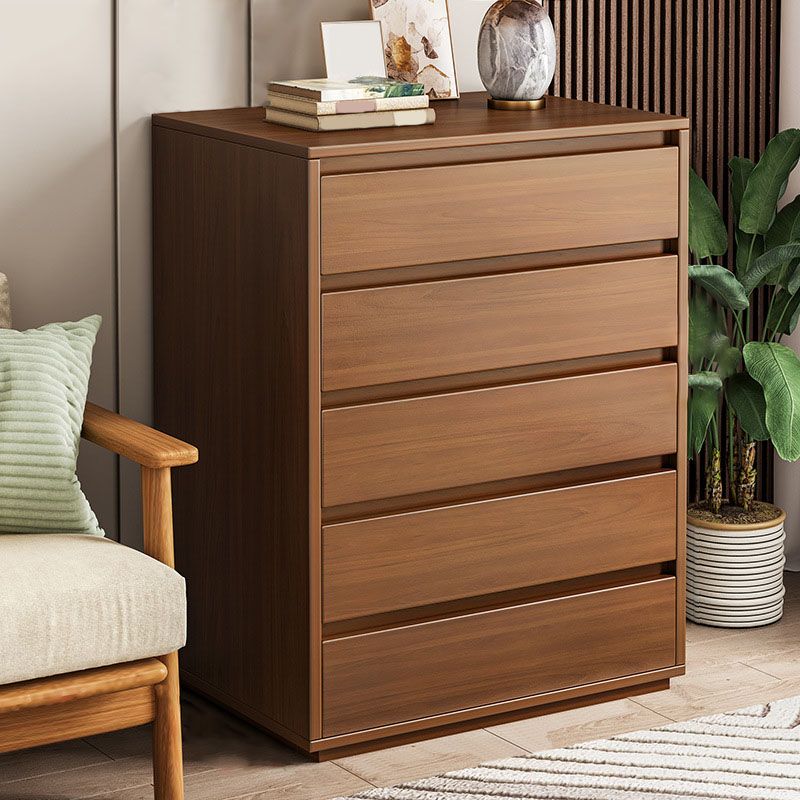 16" D Storage Chest Modern Wood Storage Chest in White and Brown