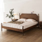 Solid Wood Headboard Poster Bed Walnut Bed Frame with Custom Legs Clearhalo 'Bedroom Furniture' 'Beds' 'furn' 'furn_beds' 'Furniture' 1200x1200_b1d2bc2a-0504-42ec-988d-71890b43d813