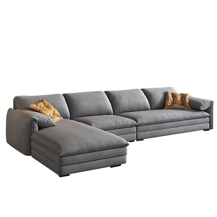 68 "W Contemporáne de tela de sofá seccional Sectional