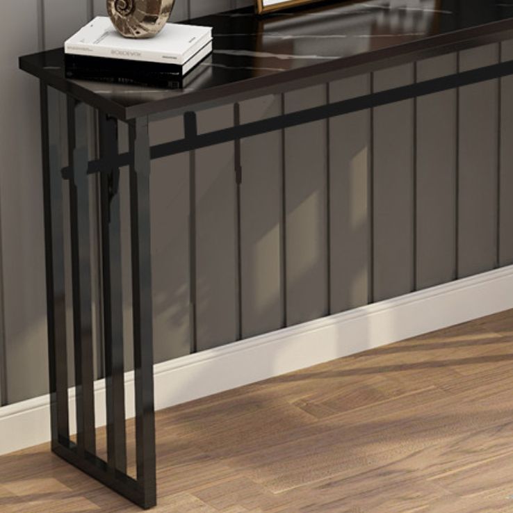Table de console avec table d'accentuation de base de chevalet pour hall 31,5 "de haut