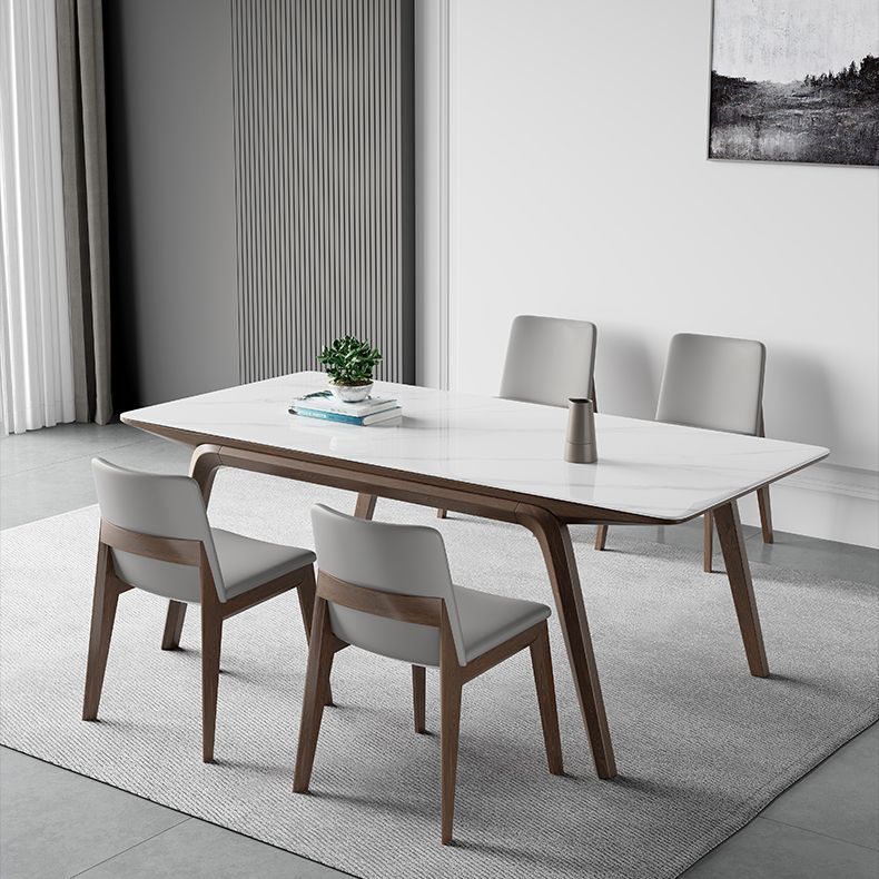 Designer Style Sintered Stone Top Dining Set Rectangle 1/3/4/5/7 Pieces Dining Table Set Clearhalo 'Dining Room Sets' 'Dining Tables & Seating' 'dining_room_set' 'furn' 'furn_dining_room_set' 'Furniture' 'Kitchen & Dining Furniture' 1200x1200_b1d6aeb9-dad3-494c-8fc2-23e5fd734669