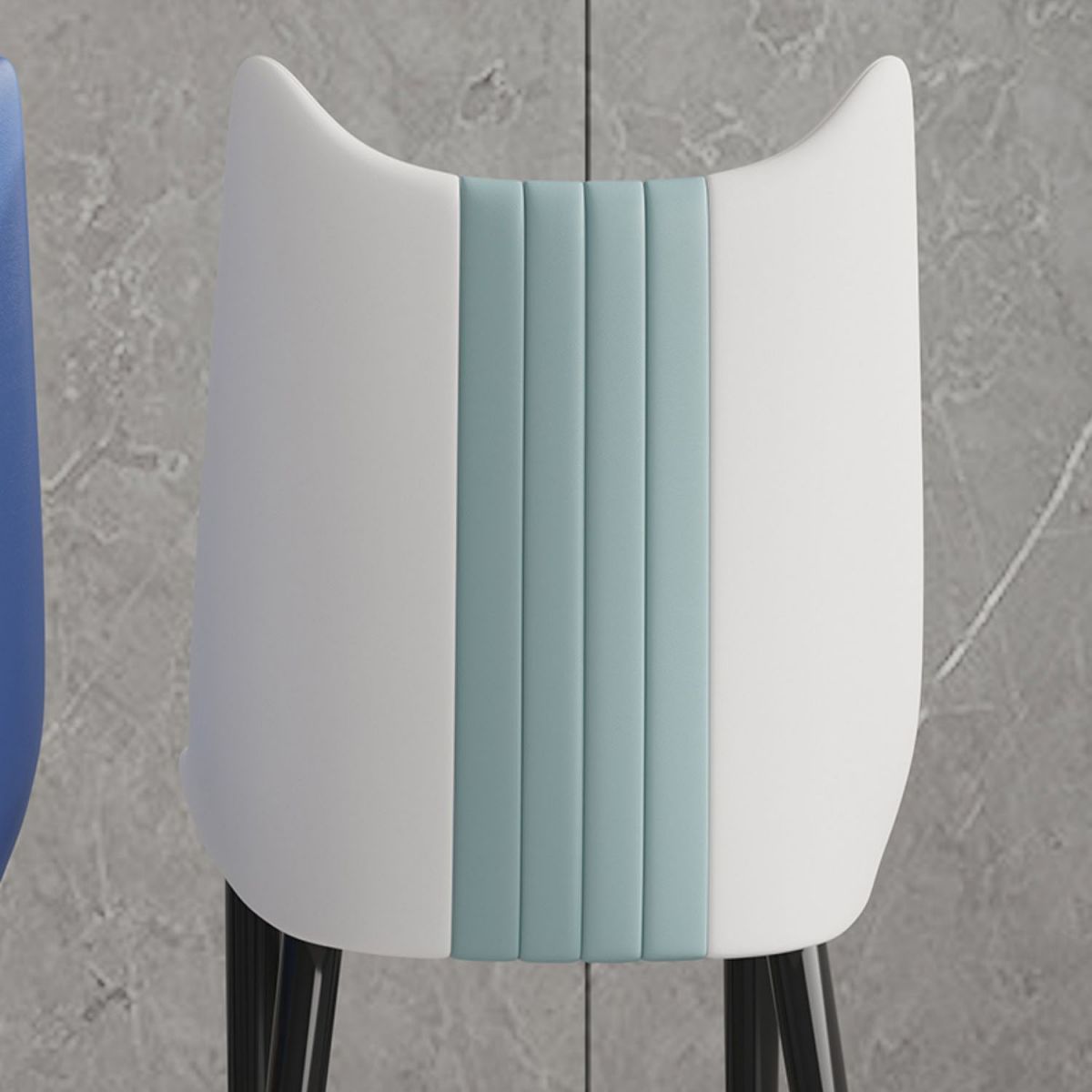 Scandinavian Faux Leather Side Chairs Armless Solid Back Chair Clearhalo 'Dining Chairs' 'Dining Tables & Seating' 'dining_chair' 'furn' 'furn_dining_chair' 'Furniture' 'furniture_dining_chair' 'Kitchen & Dining Furniture' 1200x1200_b1d6e589-c7af-4994-948c-e400546dd029