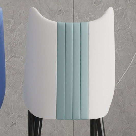 Scandinavian Faux Leather Side Chairs Armless Solid Back Chair Clearhalo 'Dining Chairs' 'Dining Tables & Seating' 'dining_chair' 'furn' 'furn_dining_chair' 'Furniture' 'furniture_dining_chair' 'Kitchen & Dining Furniture' 1200x1200_b1d6e589-c7af-4994-948c-e400546dd029