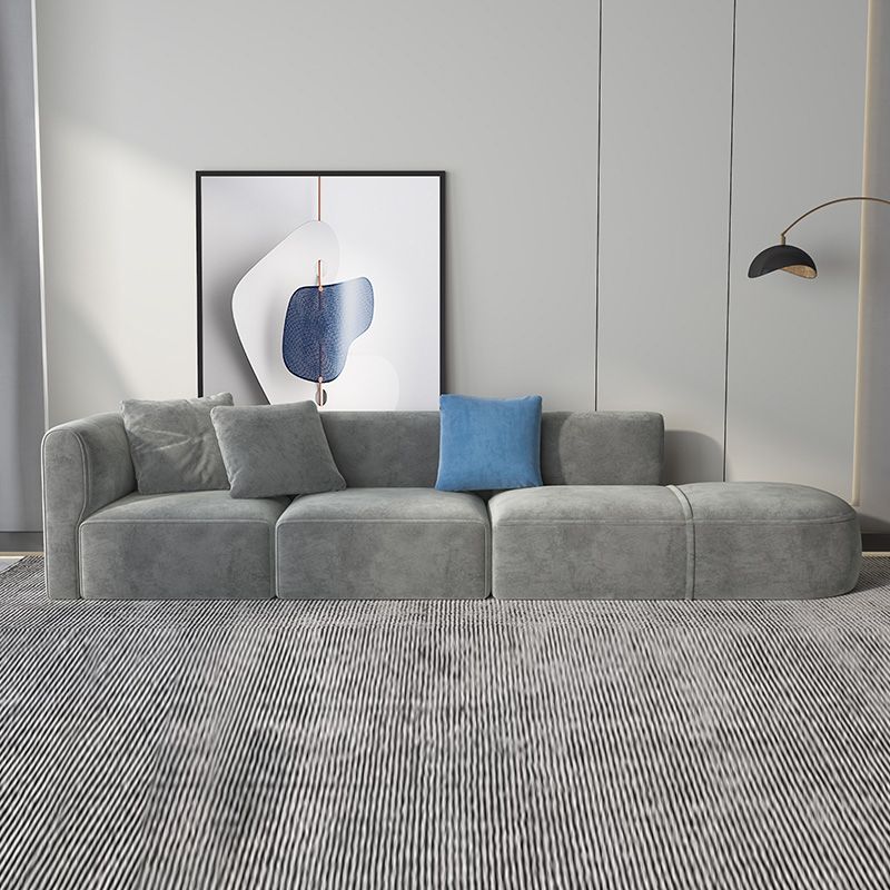 リビングルームとアパート用のライトグレースカンジナビアソファ27.6 "