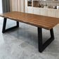 Pine Wood Top Dining Table Industrial Rectangle Table with Sled Base Clearhalo 'Dining Tables & Seating' 'Dining Tables' 'dining_table' 'furn' 'furn_dining_table' 'Furniture' 'Kitchen & Dining Furniture' 1200x1200_b1d90b73-4263-4d25-9bef-3b6d2cd4261c