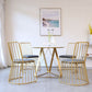 Table à manger de luxe traditionnelle Table ronde en marbre artificiel pour la maison