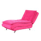 Modern Chaise Adjustable Chaise Lounge Chair for Living Room with Metal Base