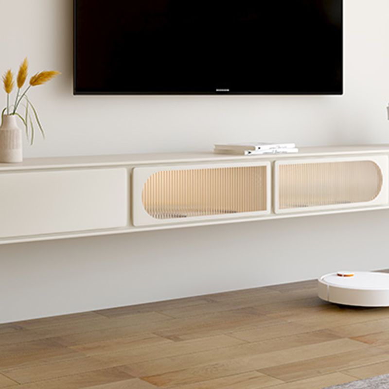 Modern TV Console Wall-mounted Media Console Enclosed Storage Console with Drawer Clearhalo 'furn' 'furn_tv_stands_entertainment_centers' 'Furniture' 'Living Room Furniture' 'TV Stands & Entertainment Centers' 'TV Stands & Media Storage Furniture' 'tv_stands_entertainment_centers' 1200x1200_b1de06a1-d2b0-41b1-8204-b95b73cb06c0