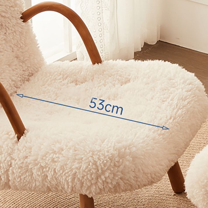 Contemporary Accent Armchair in Solid Wood Frame with Tight Back Clearhalo 'Accent Chairs' 'accent_chairs' 'Chairs & Seating' 'furn' 'furn_accent_chairs' 'Furniture' 'Living Room Furniture' 1200x1200_b1dff401-1193-40c9-bafb-2a14ea5b9c83