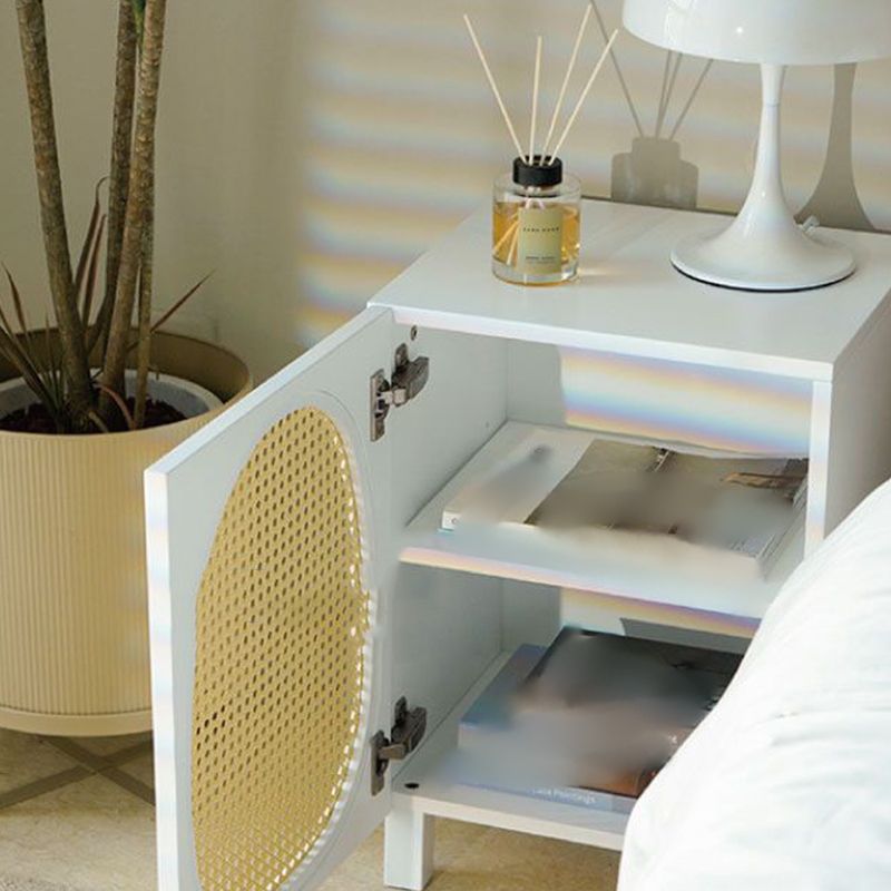 Modern 22" H Night Table Solid Wood Cabinet Included Bedside Cabinet with Legs Clearhalo 'Bedroom Furniture' 'furn' 'furn_night_stand' 'Furniture' 'night_stand' 'Nightstands' 1200x1200_b1e00afa-78b7-4bcc-99b9-32e31b688afc