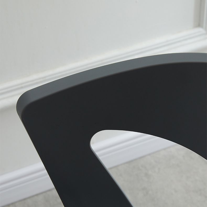 Minimalist Style Plastic Dining Armless Chairs Open Back Dining Side Chair Clearhalo ' kitchen&dining_furn' 'Dining Chairs' 'Dining Tables & Seating' 'dining_chair' 'furn' 'furn_dining_chair' 'Furniture' 'furniture_dining_chair' 'Kitchen & Dining Furniture' 'kitchen' 1200x1200_b1e0138c-29de-456f-8294-9788242eaf49