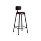 Contemporary Style Counter Stool Living Room Bar Stool with Metal Base Clearhalo 'Bar Furniture' 'Bar Stools' 'bar_stools' 'furn' 'furn_bar_stools' 'Furniture' 'Kitchen & Dining Furniture' 1200x1200_b1e0aa64-6ffb-4a23-9dfe-d7dded63dfab