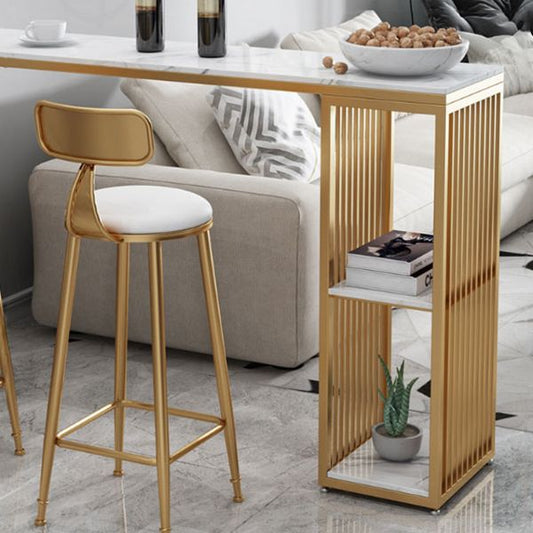 Glam 1/3 Stück Stangen Tisch Set Rechteck Marmorentischtisch für Küche