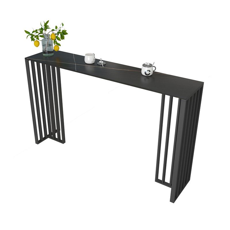 1/3/4 pezzi glam bar tavolo set di tavoli opachi con banco in pietra sinterizzato