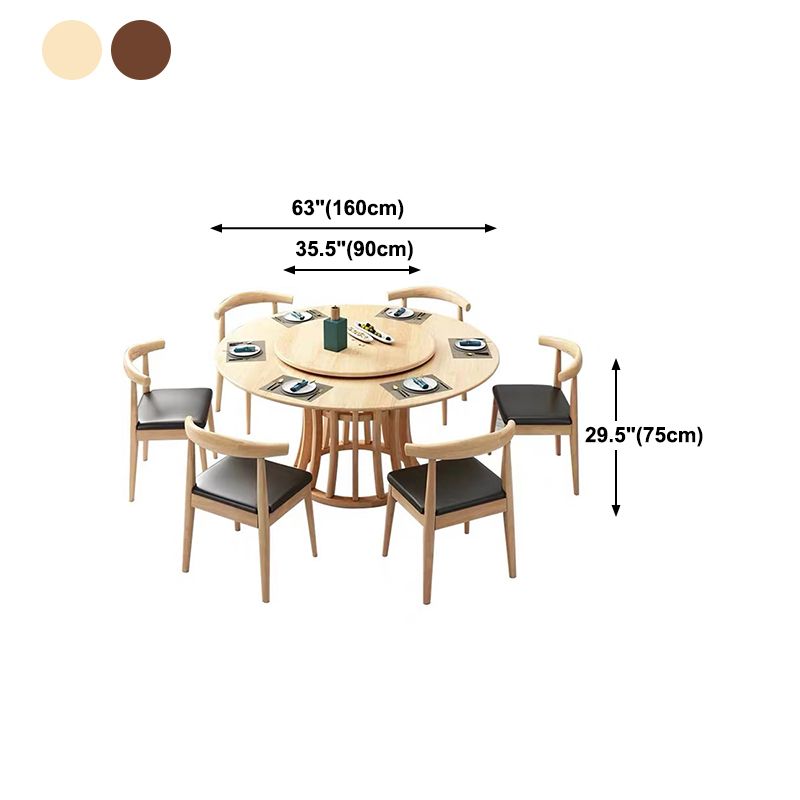 Wood Round Pedestal Dining Table Modern Dining Room Kitchen Home Furniture Clearhalo ' dining_table' 'Dining Tables & Seating' 'Dining Tables' 'furn' 'furn_dining_table' 'Furniture' 'furniture_dining_table' 'Kitchen & Dining Furniture' 'kitchen&dining_furn' 'kitchen' 'kitchen_dining_table' 1200x1200_b1e70944-aa76-44d4-b6d2-fa24ed0d47c0