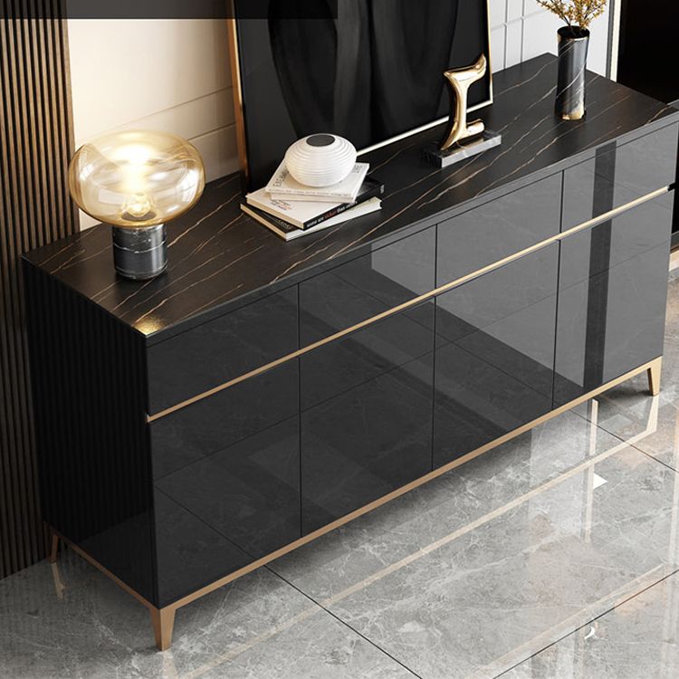 Glam Dining Server Stone e Sideboard in legno con cassetti