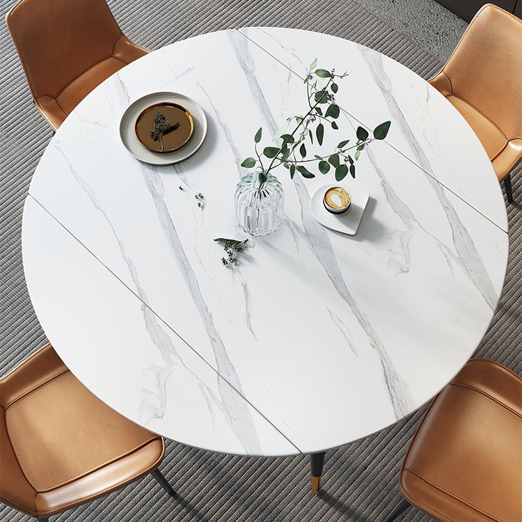 Modern Sintered Stone Dining Room Set with Black Base Dining Furniture for Home Use Clearhalo 'Dining Room Sets' 'Dining Tables & Seating' 'dining_room_set' 'furn' 'furn_dining_room_set' 'Furniture' 'furniture_dining_room_set' 'Kitchen & Dining Furniture' 'kitchen&dining_furn' 'kitchen' 1200x1200_b1e9bfbe-30af-4aef-828b-bd09bfcbe905