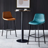 Industrial Style Bar-stool Bucket Seat Metal Legs for Kitchen Bar Clearhalo 'Bar Furniture' 'Bar Stools' 'bar_stools' 'furn' 'furn_bar_stools' 'furniture_bar_stools' 'Kitchen & Dining Furniture' 'kitchen&dining_furn' 'kitchen' 'kitchen_furn' Furniture' 1200x1200_b1eac159-161b-4931-a727-21ef0b0aa9cb