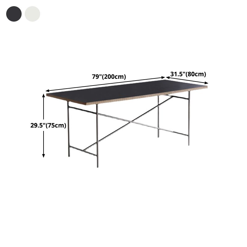 Rectangle Shape Dining Table Solid Wood Table Luxury Style with Sled Base Clearhalo ' dining_table' 'Dining Tables & Seating' 'Dining Tables' 'furn' 'furn_dining_table' 'Furniture' 'furniture_dining_table' 'Kitchen & Dining Furniture' 'kitchen&dining_furn' 'kitchen' 'kitchen_dining_table' 1200x1200_b1ebceaf-c589-485d-9172-1e77d537374c