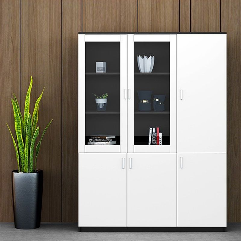 Industrial Cabinet Wood Adjustable Storage Shelves Filing Cabinet Clearhalo 'Filing Cabinets' 'filling_cabinets' 'furn' 'furn_filling_cabinets' 'Furniture' 'Office Furniture' 1200x1200_b1ec17ef-ee2e-4b88-9094-9617ee491390