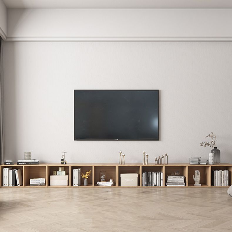 Console TV in legno alta da 11,8 pollici scandinave con spazio di archiviazione