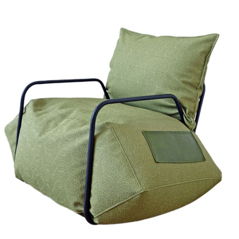 Chaise de faux cuir avec chaise à bras carrés et rangement pour le salon