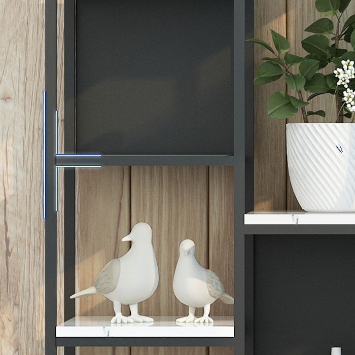 70.87"H Bookcase Contemporary Style Open Back Bookshelf for Home Office