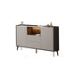 Contemporary Faux Wood TV Stand 2 Drawers and 2 Doors TV Cabinet Clearhalo 'furn' 'furn_tv_stands_entertainment_centers' 'Furniture' 'Living Room Furniture' 'TV Stands & Entertainment Centers' 'TV Stands & Media Storage Furniture' 'tv_stands_entertainment_centers' 1200x1200_b1ed8456-429a-41bc-9df6-4f3d6f8e9c55