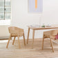Traditional Wood Dining Arm Chairs Open Back Dining Side Chair for Restaurant Use