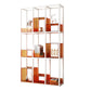 Acrylic Scandinavian Bookshelf Standard Open Back Bookcase with Shelves