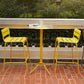 Industrial Outdoor Bar Height Table Metal Bar Table with Pedestal Clearhalo 'Bar Furniture' 'Bar Tables' 'bar_tables' 'furn' 'furn_bar_tables' 'Furniture' 'Kitchen & Dining Furniture' 1200x1200_b1efafb8-964d-445f-ba86-8b0db4a54171