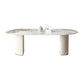 Glam Sintered Stone Table Dining Oval Table with Metal Legs for Home Use Clearhalo 'Dining Tables & Seating' 'Dining Tables' 'dining_table' 'furn' 'furn_dining_table' 'Furniture' 'Kitchen & Dining Furniture' 1200x1200_b1f03cf0-457b-44cf-a636-4f04ec843616