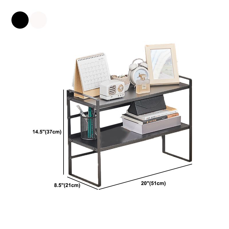Estantería moderna de metal, estantería geométrica para cualquier habitación, 8.5 "W