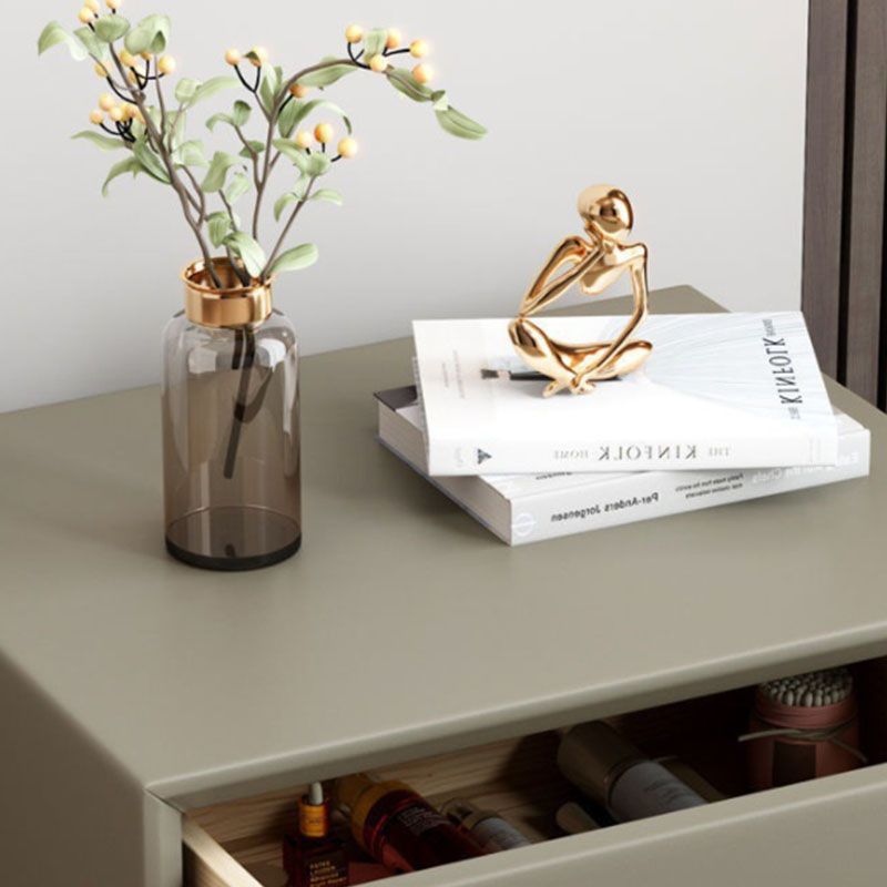 Modernismo di stoccaggio tavolo da notte 2 cassetti comodini da letto per camera da letto