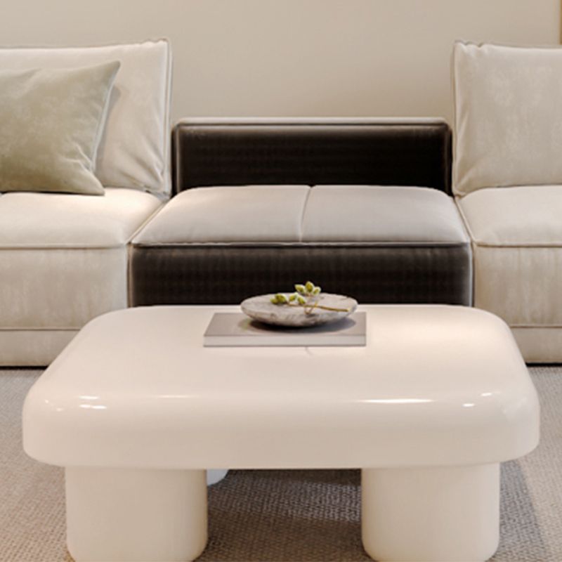 Tavolino contemporaneo a 2 nidificazione set quadrato a 4 gambe tavolo da cocktail