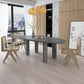 Oval Solid Wood Dining Table in Grey/Black Modern Table with 4 Legs for Restaurant Clearhalo ' dining_table' 'Dining Tables & Seating' 'Dining Tables' 'furn' 'furn_dining_table' 'Furniture' 'furniture_dining_table' 'Kitchen & Dining Furniture' 'kitchen&dining_furn' 'kitchen' 'kitchen_dining_table' 1200x1200_b1f43c85-96dc-4504-a1a0-56e1f9e5ff0a