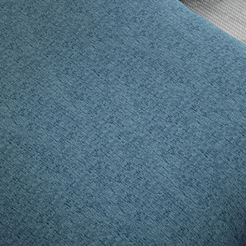 Section moderne avec oreiller dos et oreiller les bras pour 4 personnes en bleu