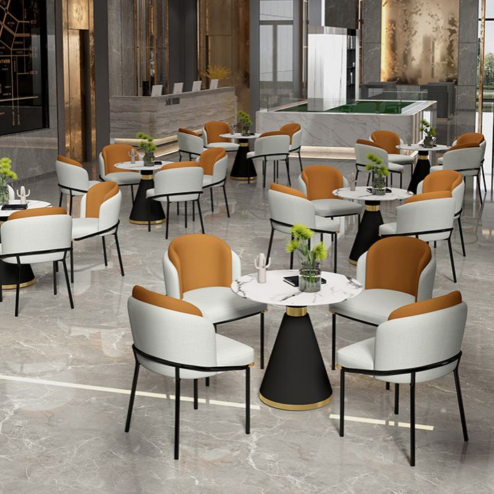 Contemporary 1/2/5 Pieces Dining Set Metal Dining Room Set for Home Use Clearhalo 'Dining Room Sets' 'Dining Tables & Seating' 'dining_room_set' 'furn' 'furn_dining_room_set' 'Furniture' 'furniture_dining_room_set' 'Kitchen & Dining Furniture' 1200x1200_b1f70e29-5bac-44a4-892b-7283b39e582f