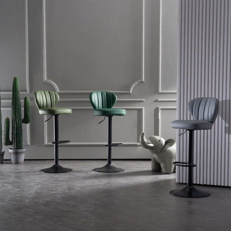 Industrial Design Armless Low Back Counter Stools for Home Leather Stools Clearhalo 'Bar Furniture' 'Bar Stools' 'bar_stools' 'furn' 'furn_bar_stools' 'Furniture' 'furniture_bar_stools' 'Kitchen & Dining Furniture' 1200x1200_b1f7cb5c-3e34-4304-b69a-927e05ed08f2