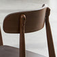 Armless Wooden Legs Dining Chairs Minimalist Design Open Back Dining Side Chair