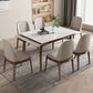 Midcentury Stone Dining Table Rectangle 4 Legs Furniture,43.3"L x 31.5"W x 30.7"H Clearhalo ' dining_table' 'Dining Tables & Seating' 'Dining Tables' 'furn' 'furn_dining_table' 'Furniture' 'furniture_dining_table' 'Kitchen & Dining Furniture' 'kitchen&dining_furn' 'kitchen' 'kitchen_dining_table' 1200x1200_b1fa2794-cf1a-4db7-8356-037f8072ccc4