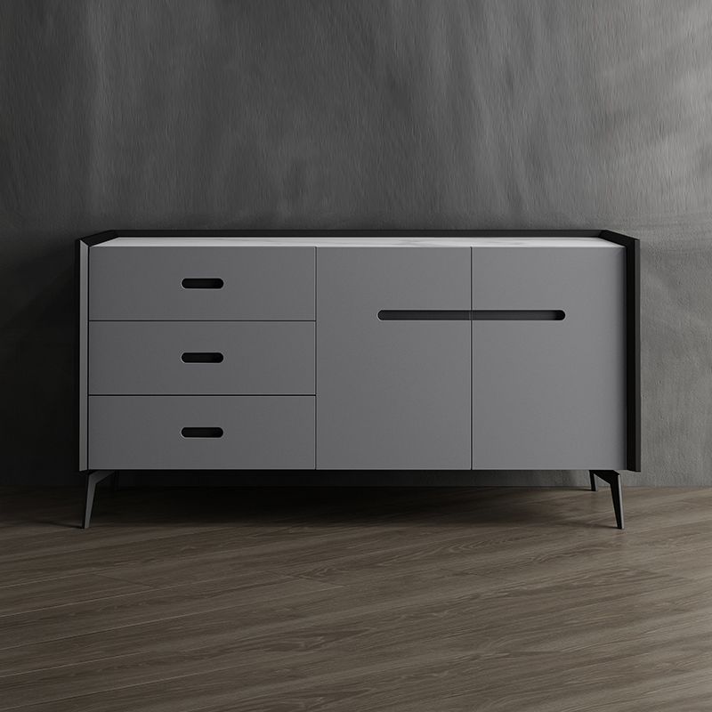 Stone Top Living Soggiorno Credenza moderno con cassetto e conservazione