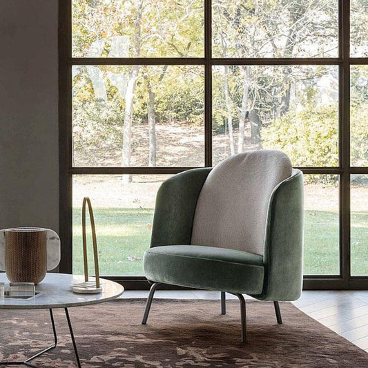 Modern Style Recessed Arms Chair with Black Metal Basic Four Leg Clearhalo 'Accent Chairs' 'accent_chairs' 'Chairs & Seating' 'furn' 'furn_accent_chairs' 'Furniture' 'Living Room Furniture' 1200x1200_b1ff4d90-e4cb-4aa7-8e85-500cd62c45f2