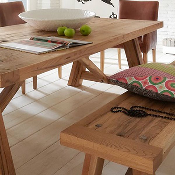 Modern Pine Solid Wood Table Rectangle Dining Table in Nature with Double Pedestal Clearhalo ' dining_table' 'Dining Tables & Seating' 'Dining Tables' 'furn' 'furn_dining_table' 'Furniture' 'furniture_dining_table' 'Kitchen & Dining Furniture' 'kitchen&dining_furn' 'kitchen' 'kitchen_dining_table' 1200x1200_b1ff9938-8999-481b-8700-3f717aa95412