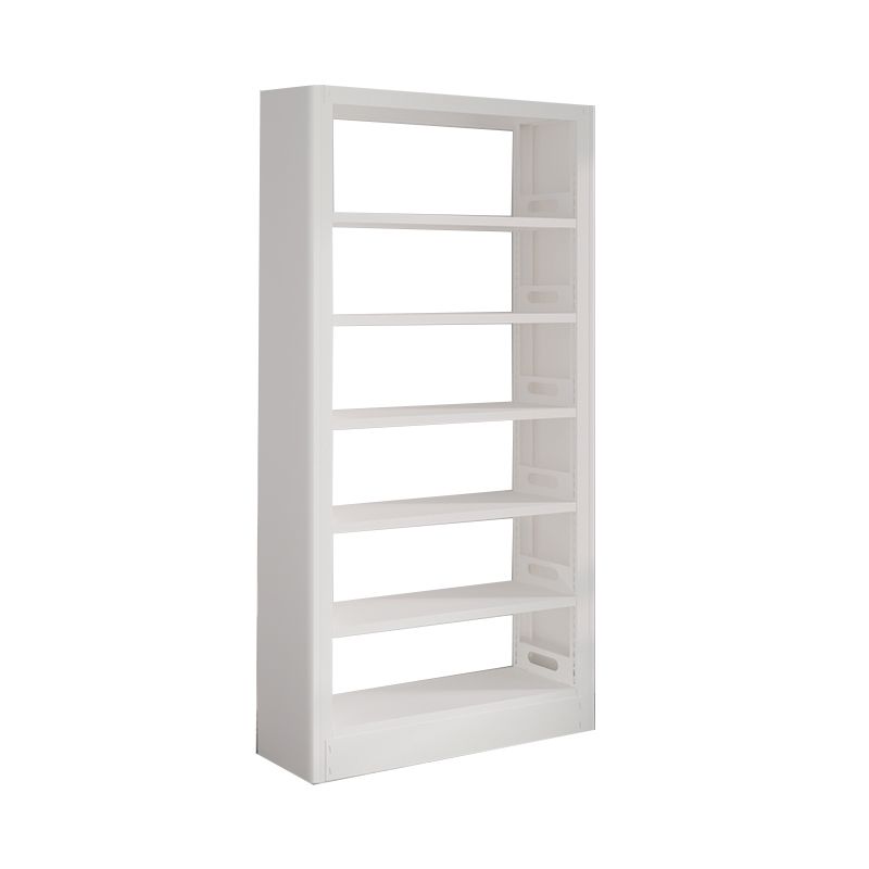 Modern Open Back Bookshelf Standard Metal Bookcase with Shelves