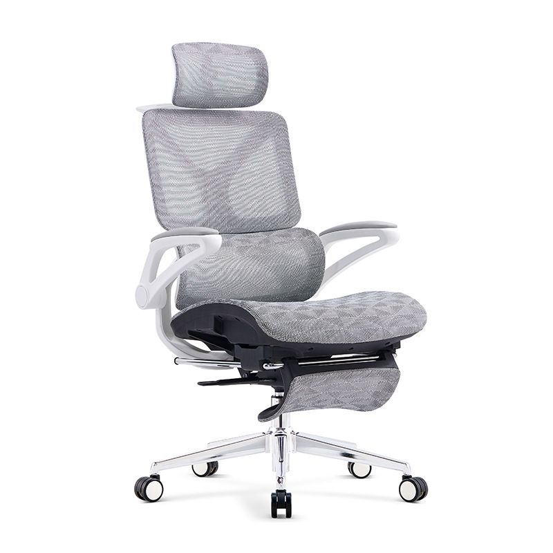 24"W Modern Desk Chair Breathable Air Grid Arms Included Office Chair Clearhalo 'furn' 'furn_office_chair' 'Furniture' 'Office Chairs' 'Office Furniture' 'office_chair' 1200x1200_b2019553-7ed7-44ba-a515-1b45ed6de26e