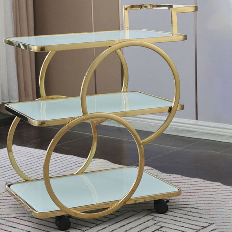 Home Dining Rectangular Prep Table Modern 3-Tier Kitchen Trolley Clearhalo 'furn' 'furn_kitchen_islands_carts' 'Furniture' 'Kitchen & Dining Furniture' 'Kitchen Islands & Carts' 'kitchen_islands_carts' 1200x1200_b202794b-db9b-402b-8e1a-016a5c0f89a2