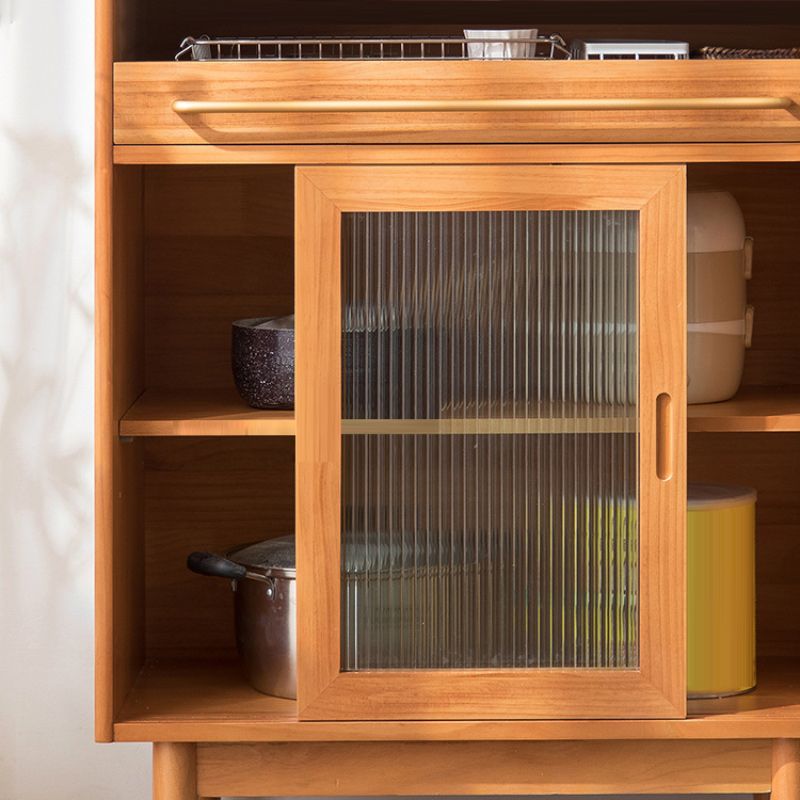 Moderna display mobile in pino con porte per sala da pranzo