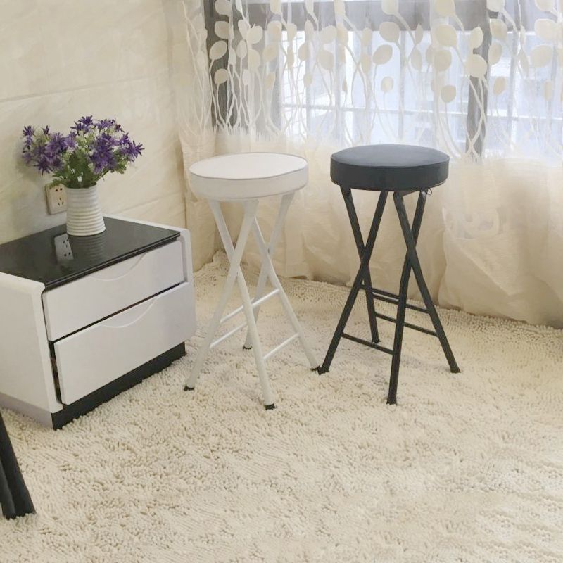 Foldable Bistro Round Shape High Chair Modern Counter Chair with Metal 4 Legs Clearhalo 'Bar Furniture' 'Bar Stools' 'bar_stools' 'furn' 'furn_bar_stools' 'Furniture' 'Kitchen & Dining Furniture' 1200x1200_b203a4ca-dab2-49ab-b04b-7ae63530ce8d