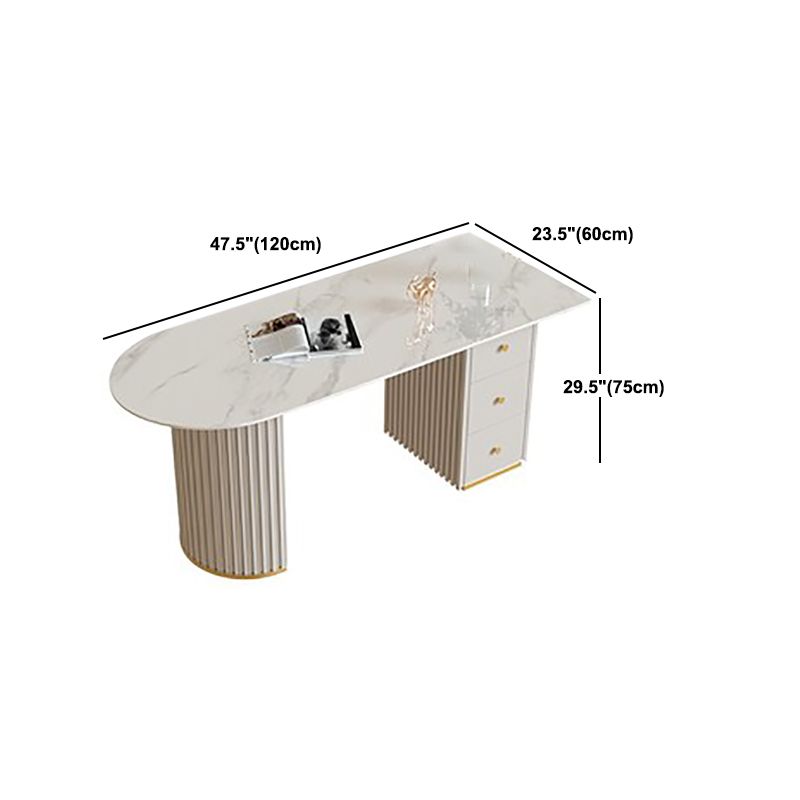 Schreibschalter im Glamstil 30 "Höhenpodest -Büro mit 3 Schubladen